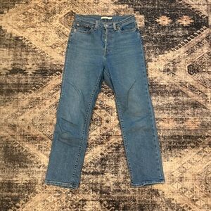Levi's Wedgie Straight Leg Blue Jeans
